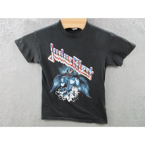 Vintage 1990 JUDAS PRIEST Painkiller World Tour Concert Medium T-Shirt HANDTEX - Picture 1 of 13